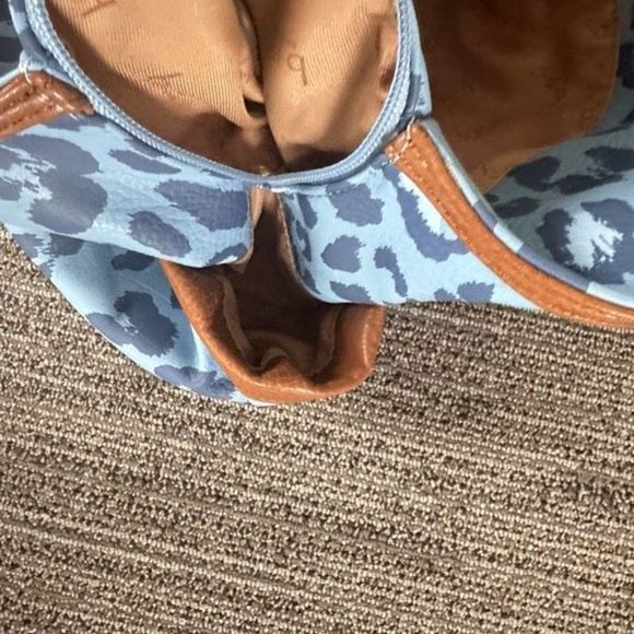 B.O.C. Blue Cheetah Print hobo Purse - Picture 8 of 14